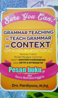 Sure You Can! Grammar Teaching to Teach Grammar in Context